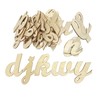 3 Inch 284 Pieces Wooden Letters Unfinished Wood Letters for