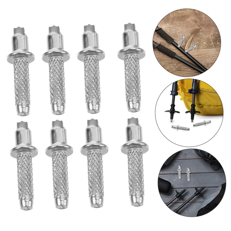 Mipcase 10pcs Tungsten Steel Trekking Pole Replacement Tips Easy to