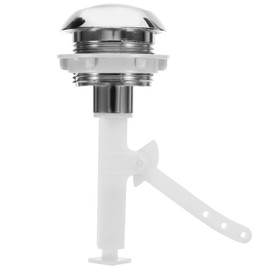 Cabilock 1pc Toilet Button Toilet Water Valve Toilet Tank Flushing Button for Toilet Universal Toilet Flush Button Toilet Water Valve Replacement Single Flush Cistern Push Button Round Abs