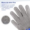 Cuero Guantes De Carnicero De Acero Inoxidable, Nivel 5 Anticortes