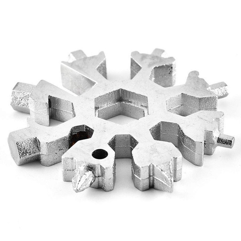 18-in-1 Multitool Stainless Steel Bicycle Multifunctional Tool, Snowflake Multi Tool