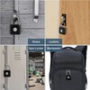 Fingerprint Padlock, Eseesmart Small Combination Padlock, Biometric Keyless Padlock USB