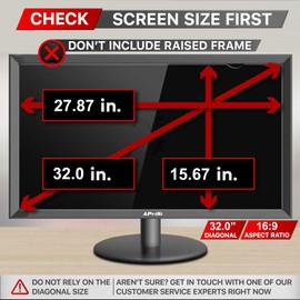 32 Inch Privacy Screen Filter for Computer 16:9 Widescreen Monitor - Privacy Shield, Anti-Glare Blue Light Blocking Protector
