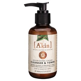 Akin Cleanser and Toner Nourishing Cream for Dry and Sensitive Skin 140 ml
