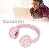BT06C Bluetooth Kids Headphones, RGB Colorful Light Headset with Mic,
