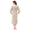 Morgenstern Women’s Bathrobe with Zip and Hood - m