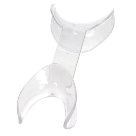 Plasdent EX-9004 Double Ended Cheek Retractors Size Large Clear in Color 2/pk