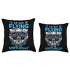 Flight Simulator Aviation Console Pilot Flight Simulation Throw Pillow