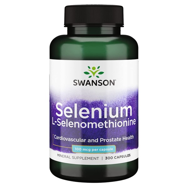 Swanson Selenium (L-Selenomethionine) 100 mcg 300 Capsules