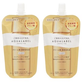[Set] Shiseido Aqua Label Treatment Milk, Oil-in, Refill 3.9 fl oz (110 ml), Set of 2, Moist