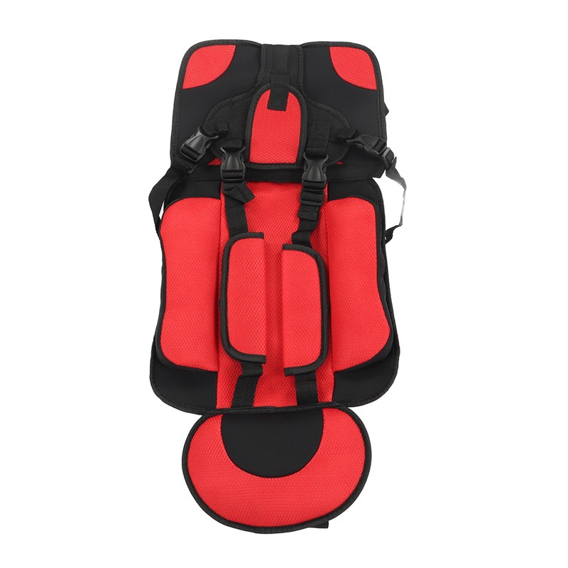 Children Safety Seat Simple Car Portable Seat Foldable Adjustable Strap