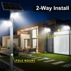 Gebosun 100W 12000LM Solar Flood Light Outdoor with Separate Panel,
