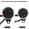 65mm Black Face LED Mechanical Motorcycle Speedometer Odometer Gauge with