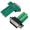 Willwewon 4pcs DB15 RS232 D-SUB Serial Adapter, 15-Pin Port Terminal