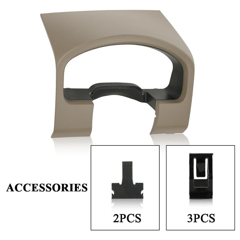 PIT66 Beige Instrument Cluster Dash Bezel Trim, Compatible with Ford