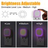 YUNLEX 2 Pack Plug in Dimmable Night Light, Square Nightlight,