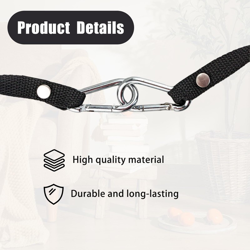 4pcs Tape Thong for Tool Belts, Electrical Tape Holder, Black