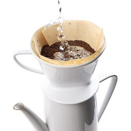 HIC Filter Cone, Porcelain, Number 2-Size Filter, Brews 2 to 6-Cups