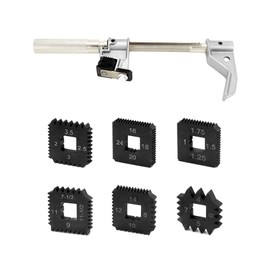 QWORK 7402 Universal Outside Thread Chaser, Heavy Duty Thread Repair Tool for 1-1/4" to 5" O.D, 1 Set