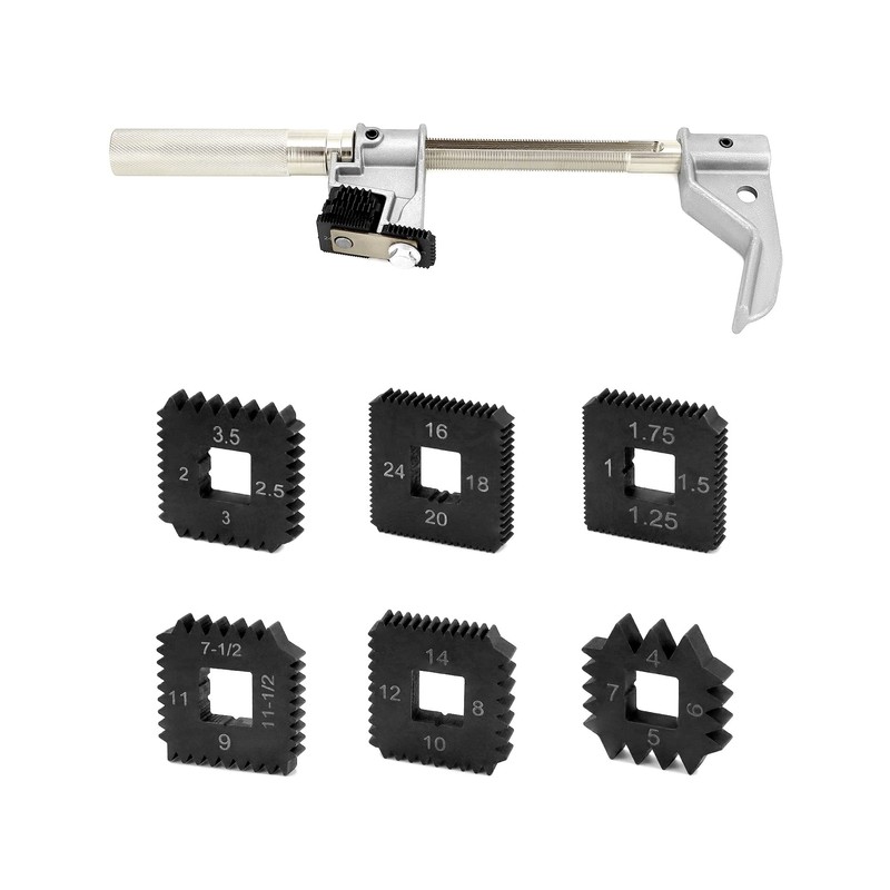 QWORK 7402 Universal Outside Thread Chaser, Heavy Duty Thread Repair