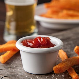 Carlisle S27502 Smooth Ramekin, 1.5 oz., 1.53" Height, 2.49" Width, 2.49" Length, Melamine, White (Pack of 48)