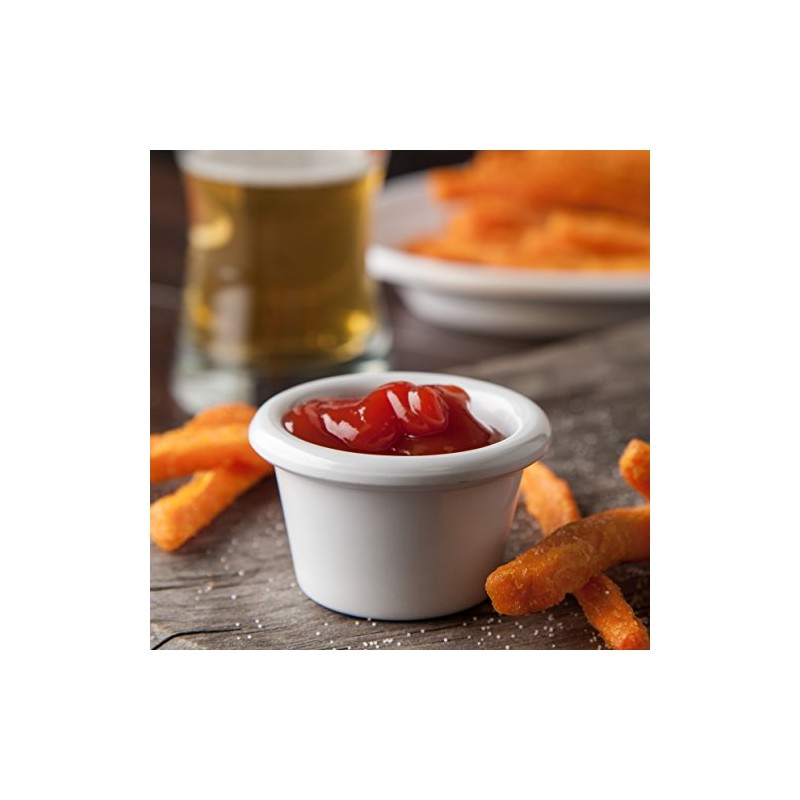 Carlisle S27502 Smooth Ramekin, 1.5 oz., 1.53" Height, 2.49" Width,