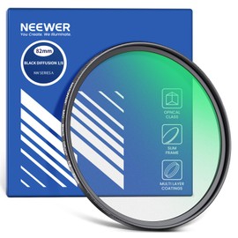 NEEWER 82mm Black Mist Diffusion 1/8 Filter Soft Dreamy Cinematic Effect Filter Ultra Slim Water Repellent Scratch Resistant Optical Glass, Multi Nano Coatings for Video/Vlog/Portrait Photography