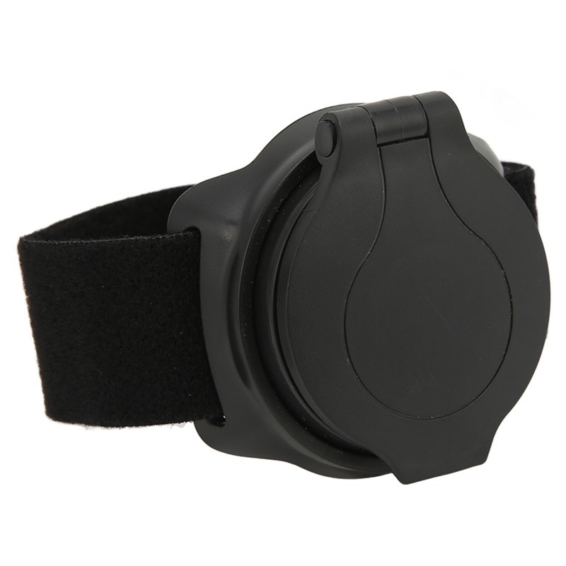 Bicycle Mirror Nylon Wrist Arm Strap Convex Design Black 5cm