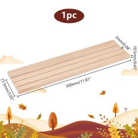 PH PandaHall 3 Slot Wooden Earring Holder, Earring Display Stand Wood Business Card Holder Ring Jewellery Organizer Tray for Tabletop Shows Rings Craft Showing Jewellery Display, 30x7.75x1.05cm