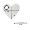 obmwang Stainless Steel Heart Shaped Makeup Palette Spatula - Makeup