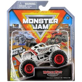 Monster Jam 2022 Spin Master 1:64 Diecast Truck with Bonus Accessory: Ruff Crowd Monster Mutt Dalmatian