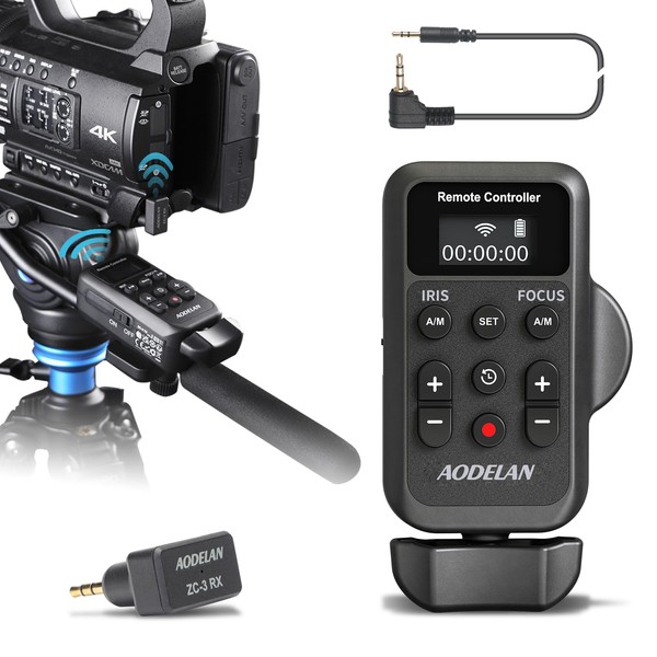 Wireless Camcorder LANC Remote Control for Sony and Canon with 2.5 mm Jack or Remote Jack, Video Zoom, Focus, IRIS and Recording Wireless Remote Controller for Canon Vixia HF G40, G50, G70, G60, XA11