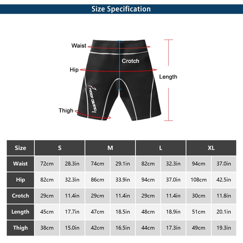 2mm Neoprene Wetsuits Shorts Diving Wet Suit Trunks for Swimming
