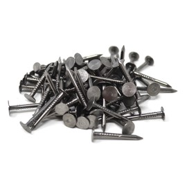 Design61 Strap Pins 2.5 x 25 mm Nail Nails Large Round Head Long Sharp Tips Blued 100 g Approx. 80 Pieces