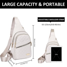 Long Keeper Small Sling Bag Women Cross body Chest Bag Casual Shoulder Backpack Travel Hiking Sling Rucksack Fashion Handbag Daypack for Women Ladies Girls