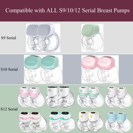 JIMOWANG Colector de leche para extractor de leche portátil, compatible con TSRETE/kmaier/eulumap/Momcozy S9/S12 piezas de repuesto para extractor de leche, no para Momcozy S9 Pro/S12 Pro