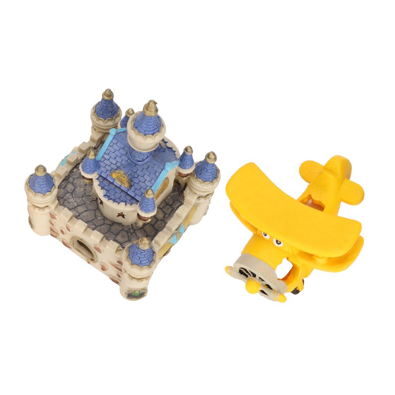 Aquarium Resin Airplane Castle Decoration Simulation Safe Cartoon Fish Tank