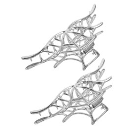 Mikinona Metal Hair Clip Spiderweb Jaw Clip for Women Set of Elegant Party Accessory