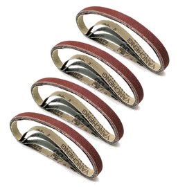 16 Pcs Sandpaper Polishing Sand Belt Sander Replacement Sanding Belt DIY Tools Tools 40# 60# 80# 120# 10mm x 330mm