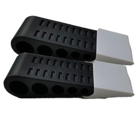 Rubber Door Stops Wedge with Holder,2Pcs Anti-Slip Rubber Door Stop with Holder