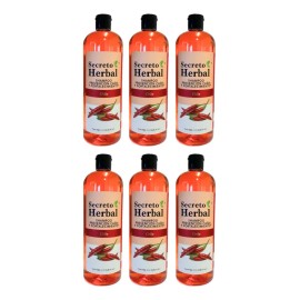 6 Pz Shampoo Secreto Herbal De Chile Prevención Caída Capilar Fortalecimiento