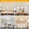 Fivemengo Globe Silk Pendant Light 11.8in Small, White Imitation Silk