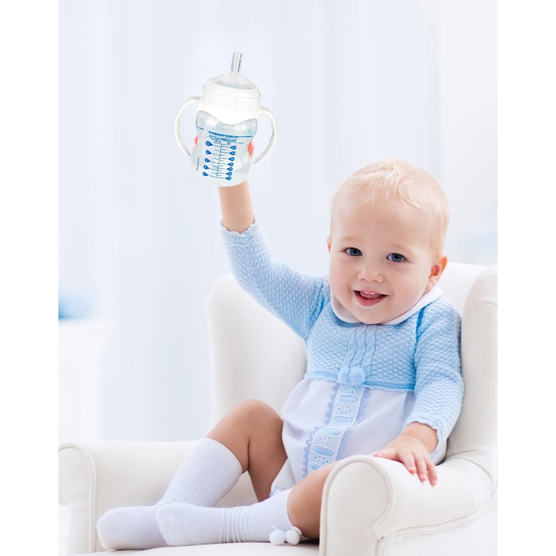 Sippy Straw Cup Conversion Kit for Dr Browns Wide-Neck Baby