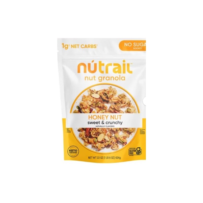 NuTraill No Sugar Added Keto Nut Granola Honey Nut (22