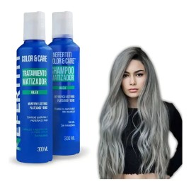 Shampoo Matizador Y Tratamiento Para Platinar Canas Y Mechas