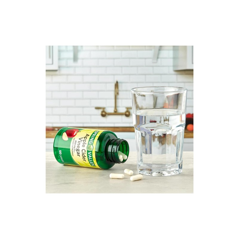 Spring Valley Apple Cider Vinegar Capsules, 100 Count + STS