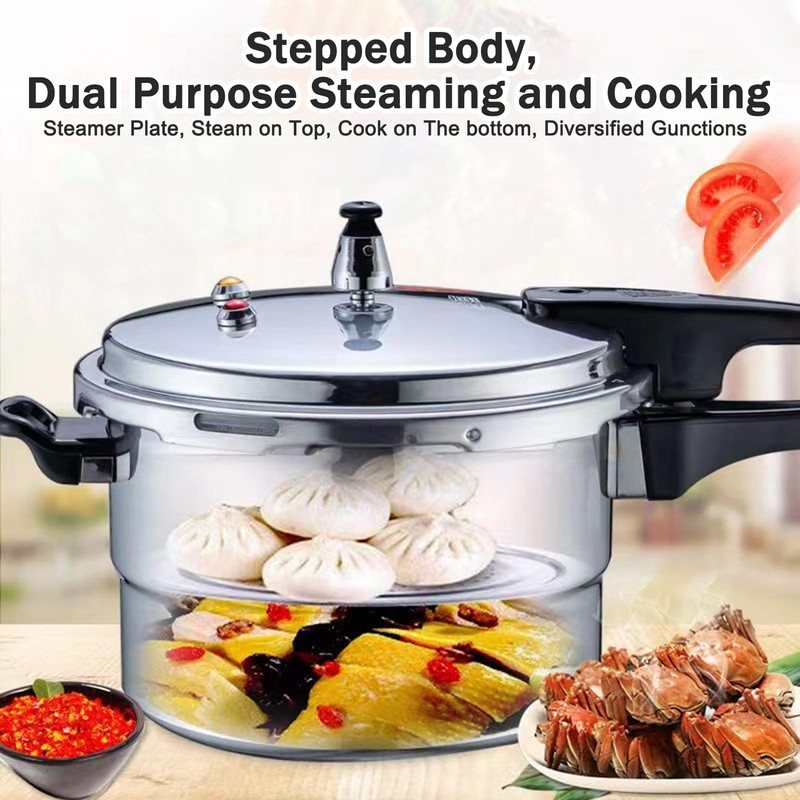 dshyuauoci Pressure Cooker 7 Quart，Aluminum Pressure Cooker Compatible with Gas