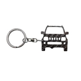 BlackStuff Carbon Fibre Keyring Compatible with Jimny 1998-2012 BS-949, black