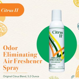Citrus II Deodorizing Spray - Air Freshener and Odor Eliminator - for Home and Facilities - Original Citrus Blend Scent - 5.2 Oz.