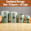 Kitchen Canisters for Countertop Set of 4 with Customizable Chalkboard